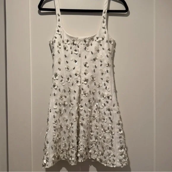 NWOT Jonathan Simkhai Zina embellished mini dress